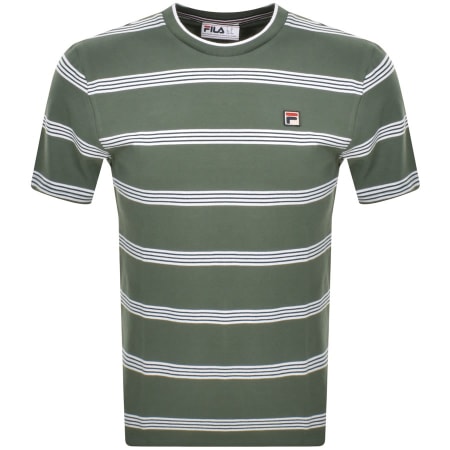 Product Image for Fila Vintage Chapman Stripe T Shirt Green