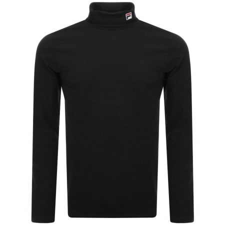 Product Image for Fila Vintage Long Sleeve Roll Neck T Shirt Black