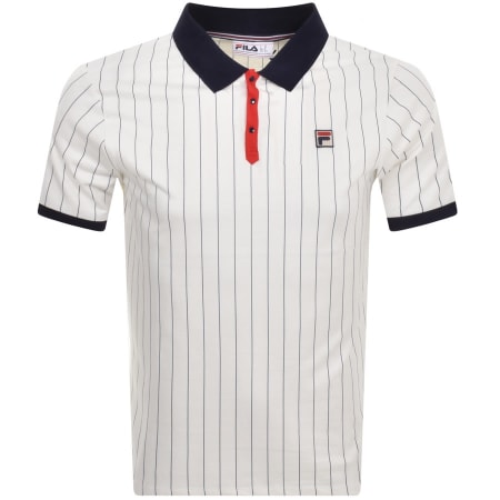 Product Image for Fila Vintage Classic Stripe Polo T Shirt White