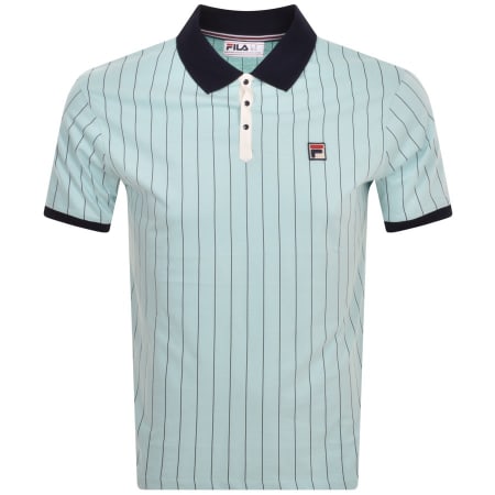 Product Image for Fila Vintage Classic Stripe Polo T Shirt Blue