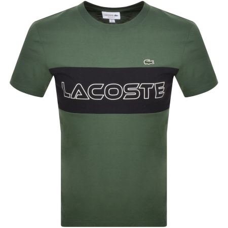 Product Image for Lacoste Crew Neck Logo T Shirt Green
