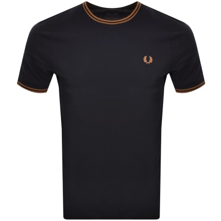 Recommended Product Image for Fred Perry Twin Tipped T Shirt Navy
