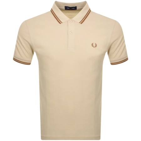 Recommended Product Image for Fred Perry Twin Tipped Polo T Shirt Beige
