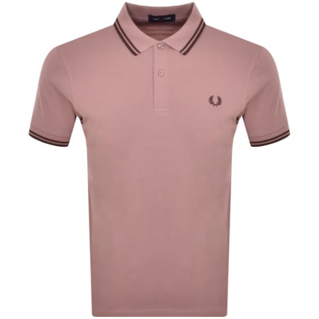 Recommended Product Image for Fred Perry Twin Tipped Polo T Shirt Pink