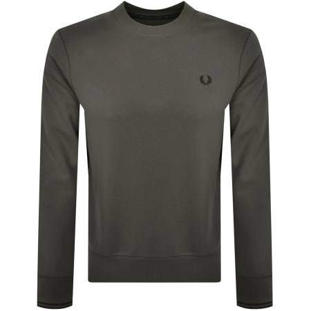 Product Image for Fred Perry Crew Neck Sweatshirt Green