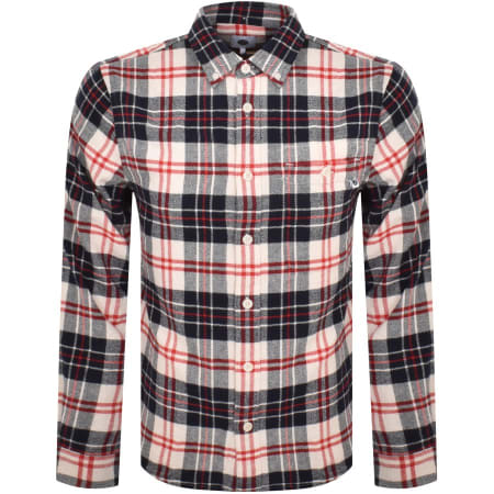 Product Image for Pretty Green Toby Check Long Sleeve Shirt Red