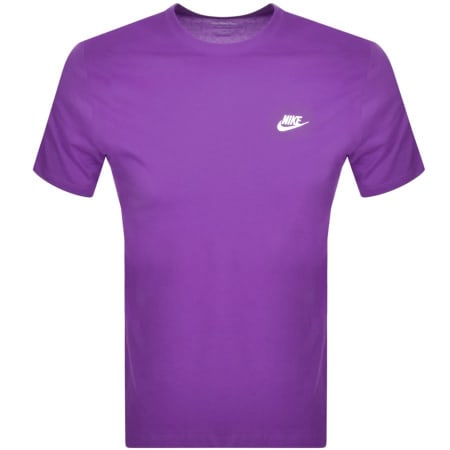 Product Image for Nike Crew Neck Club T Shirt Purple