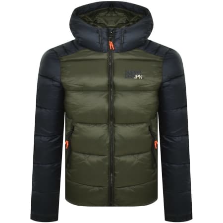 Product Image for Superdry Colour Block Sport Puffer Jacket Navy