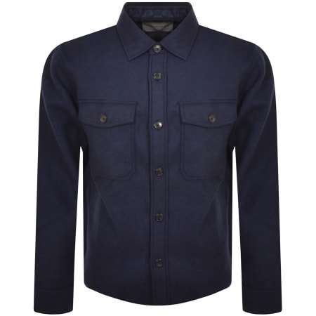 Product Image for Gant Heavy Wool Blend Overshirt Navy