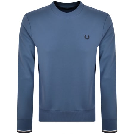 Product Image for Fred Perry Crew Neck Sweatshirt Blue