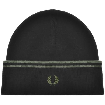 Recommended Product Image for Fred Perry Twin Tipped Ribbed Beanie Hat Black