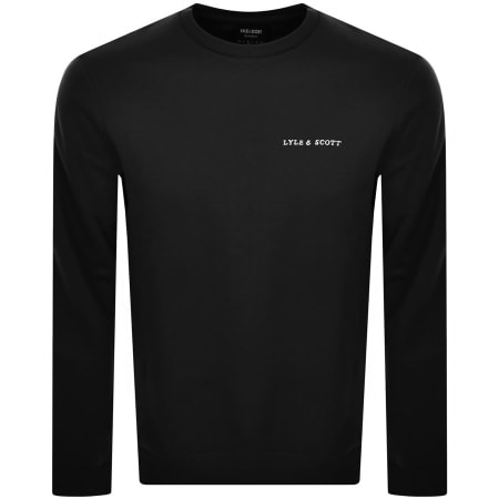 Product Image for Lyle And Scott Embroidered Logo Sweatshirt Black