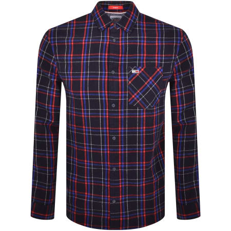 Product Image for Tommy Jeans Classic Check Pocket Shirt Navy