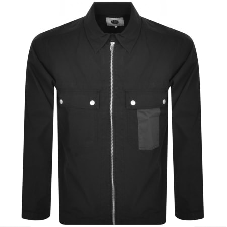 Product Image for Pretty Green Larman Zip Overshirt Black