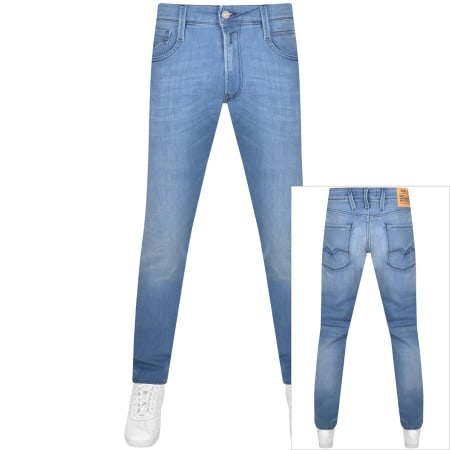 Recommended Product Image for Replay Anbass Slim Fit Mid Wash Jeans Blue