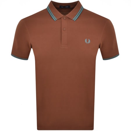 Recommended Product Image for Fred Perry Twin Tipped Polo T Shirt Brown