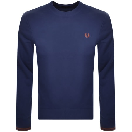 Recommended Product Image for Fred Perry Crew Neck Sweatshirt Navy