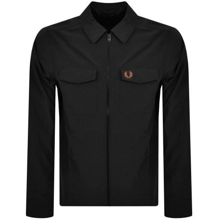Product Image for Fred Perry Zip Overshirt Black