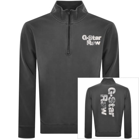 Product Image for G Star Raw Painted Logo Skipper Sweatshirt Grey
