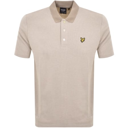 Product Image for Lyle And Scott Short Sleeved Polo T Shirt Beige