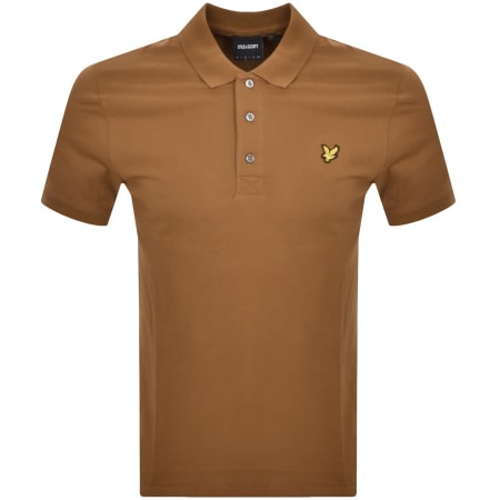 Product Image for Lyle And Scott Plain Polo T Shirt Brown