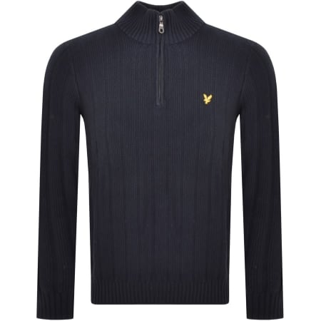 Product Image for Lyle And Scott Moss Stitch Knit Jumper Navy
