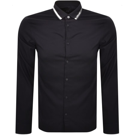 Product Image for Armani Exchange Long Sleeved Shirt Navy