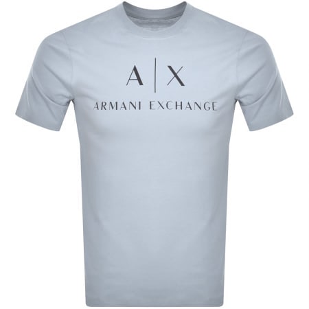 Recommended Product Image for Armani Exchange Crew Neck Logo T Shirt Blue
