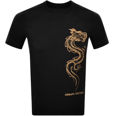 Product Image for Armani Exchange Short Sleeve Logo T Shirt Black