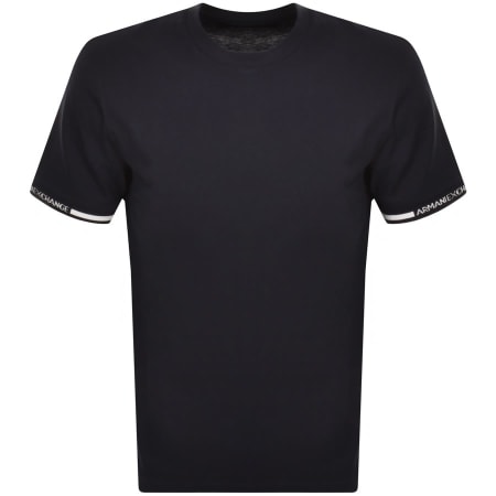 Product Image for Armani Exchange Short Sleeve Tipped T Shirt Navy