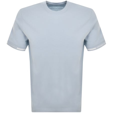 Product Image for Armani Exchange Crew Neck Tipped T Shirt Blue