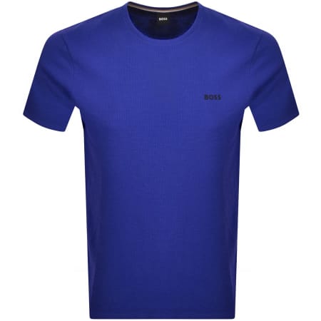 Product Image for BOSS Waffle T Shirt Blue