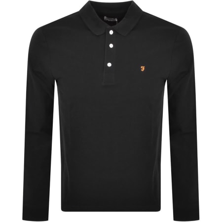 Recommended Product Image for Farah Vintage Blanes Long Sleeve Polo T Shirt Blac