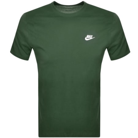 Recommended Product Image for Nike Crew Neck Club T Shirt Green