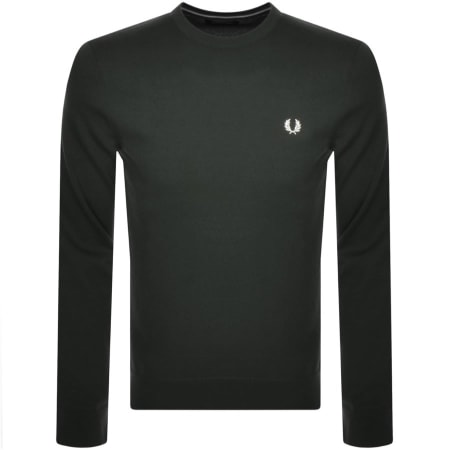 Product Image for Fred Perry Classic Crew Neck Knit Jumper Green