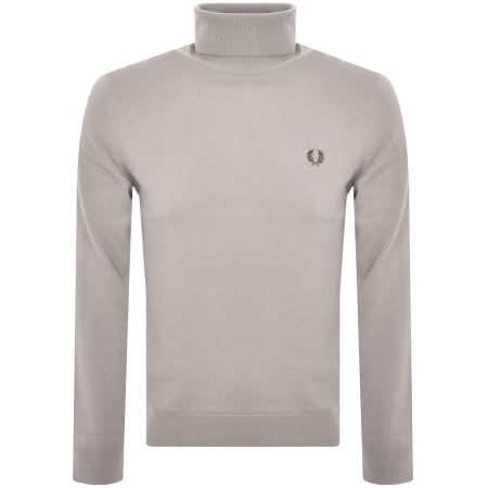 Product Image for Fred Perry Roll Neck Knit Jumper Grey