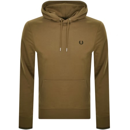 Product Image for Fred Perry Tipped Logo Hoodie Khaki