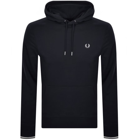 Product Image for Fred Perry Tipped Logo Hoodie Navy