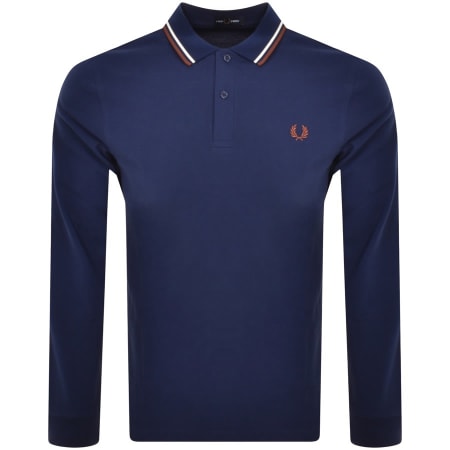 Product Image for Fred Perry Long Sleeved Polo T Shirt Blue