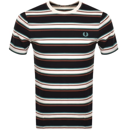 Product Image for Fred Perry Stripe T Shirt Cream