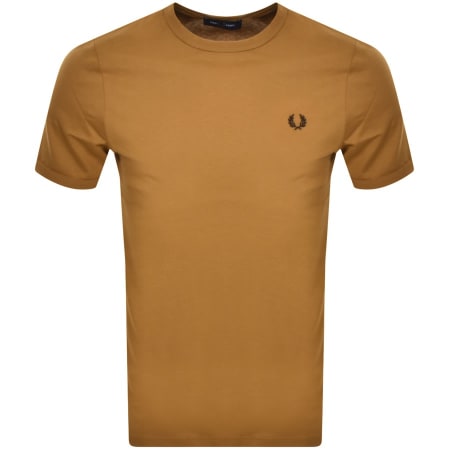 Product Image for Fred Perry Ringer T Shirt Brown