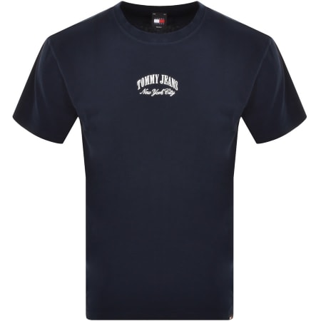 Product Image for Tommy Jeans Tonal Arch Varsity T Shirt Navy