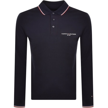 Product Image for Tommy Hilfiger Long Sleeve Polo T Shirt Navy