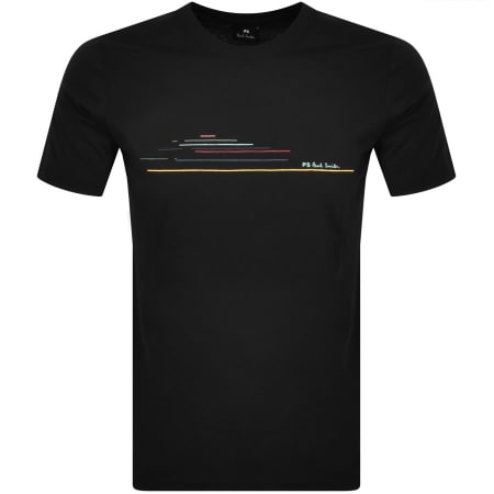 Product Image for Paul Smith Chest Stripe Crew Neck T Shirt Black