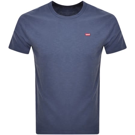 Product Image for Levis Original Crew Neck Logo T Shirt Blue