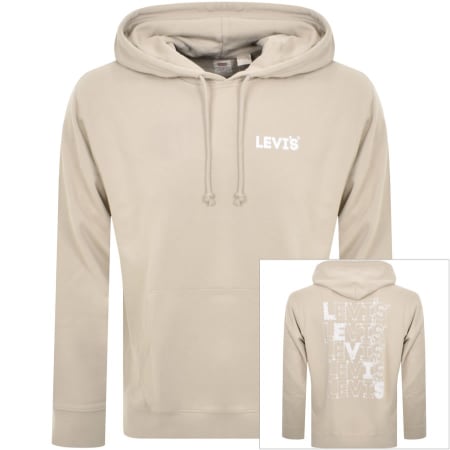 Product Image for Levis Relaxed Logo Hoodie Beige