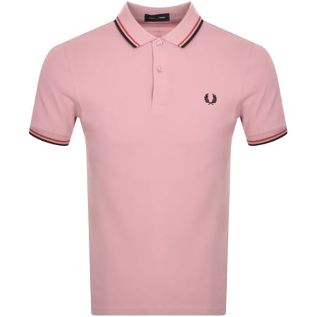 Product Image for Fred Perry Twin Tipped Polo T Shirt Pink