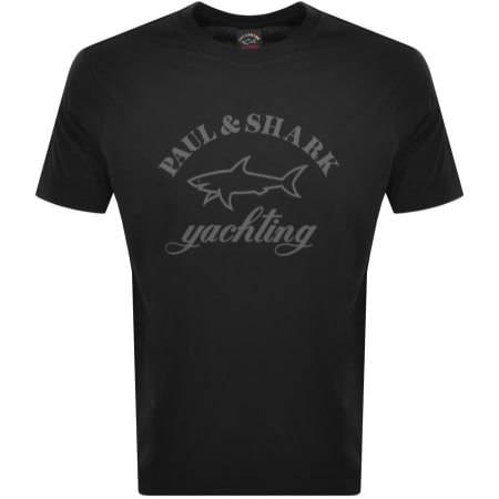 Product Image for Paul And Shark Logo T Shirt Black