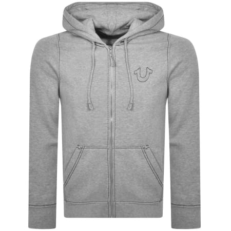 Product Image for True Religion Big T Full Zip Hoodie Grey