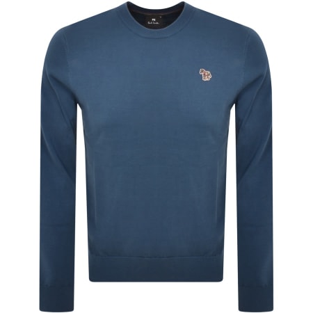 Product Image for Paul Smith Logo Knit Jumper Blue